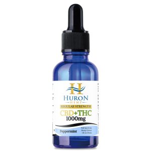 Huron Hemp CBD Oil Full Spectrum 1000mg Peppermint