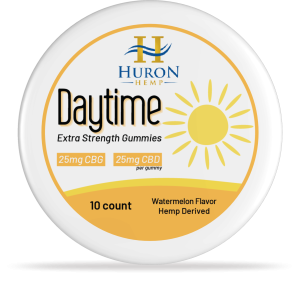 Huron Hemp - CBD Gummies - Daytime - 25mg CBD : 25mg CBG - Full Spectrum - 10ct