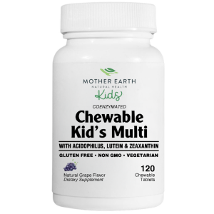Mother Earth KIDS - Chewable Kid’s Multi with Acidophilus – Grape 120ct