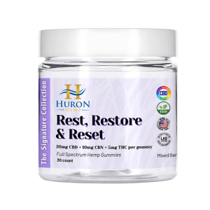 Huron Hemp - Gummies - Rest, Restore & Reset - 4:2:1 FSO - Mixed Berry 30ct